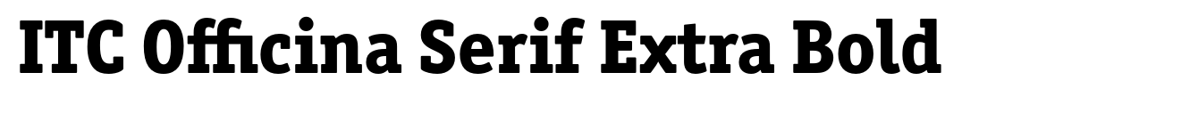 ITC Officina Serif Extra Bold image